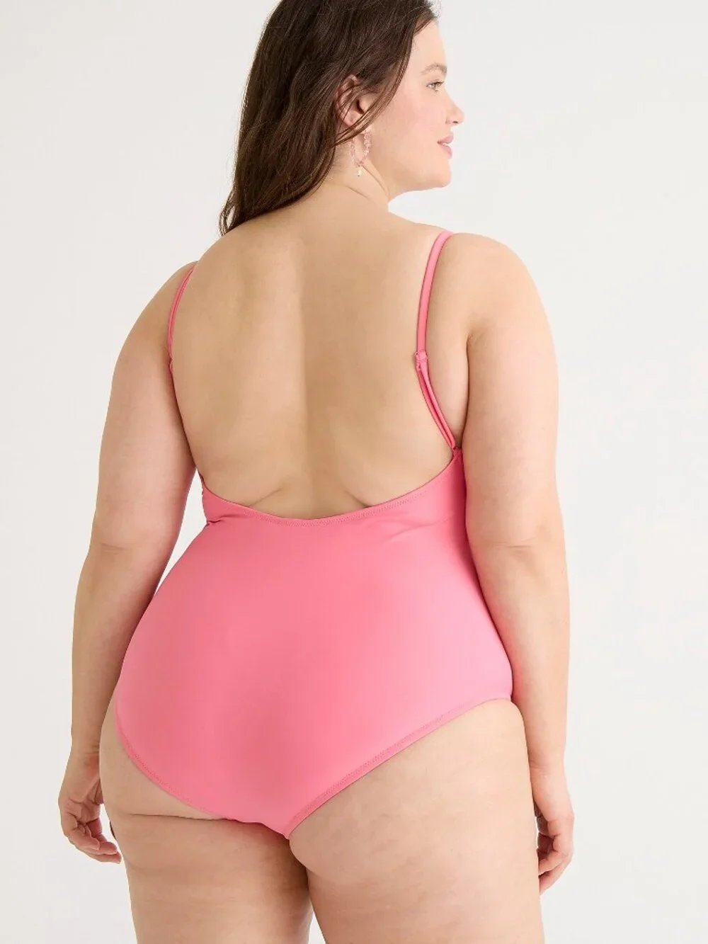 NWT J. Crew Womens Plus Size 20 Pink Scoop Neck Low Back One-Piece Swimsuit NEW